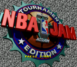 NBA Jam - Tournament Edition (Europe) Title Screen